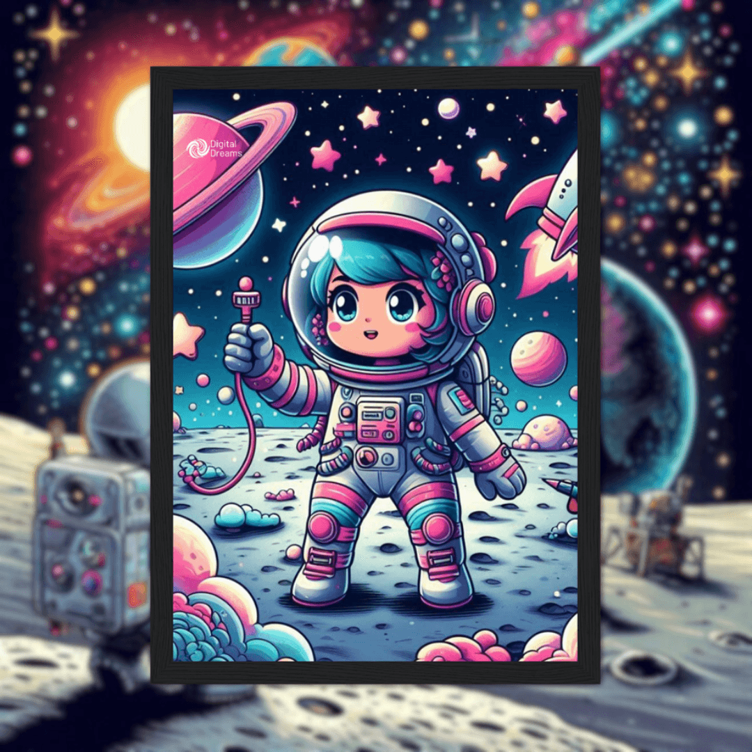 Digital Dreams Astro Girl Poster