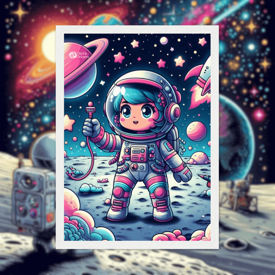 Digital Dreams Astro Girl Poster