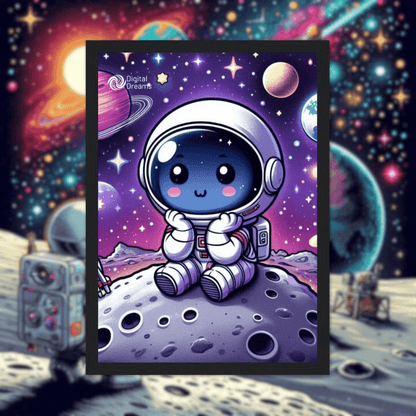 Digital Dreams Tiny Astronaut Poster